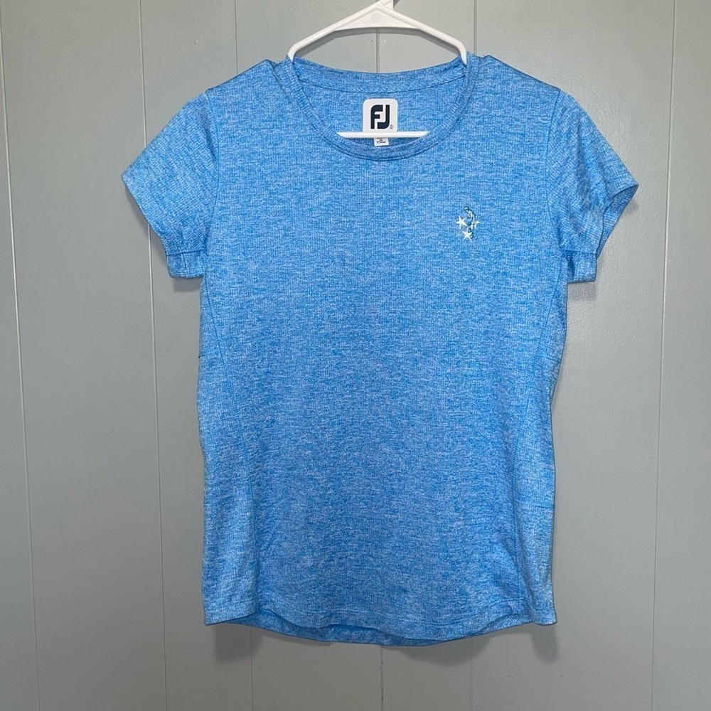 FootJoy Women’s Heathered Blue Short Sleeve Small with Embroidery